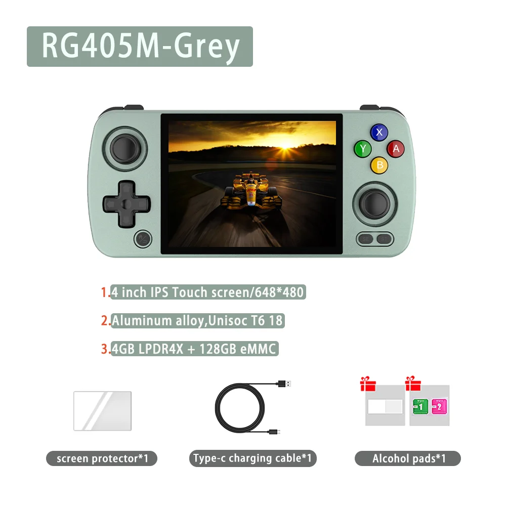 anbernic rg405m handheld game console aluminum
