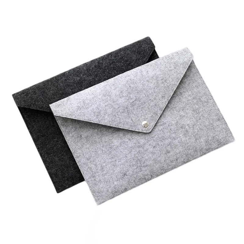 Custom portable felt expanding file folder durable work briefcase personalized document bag