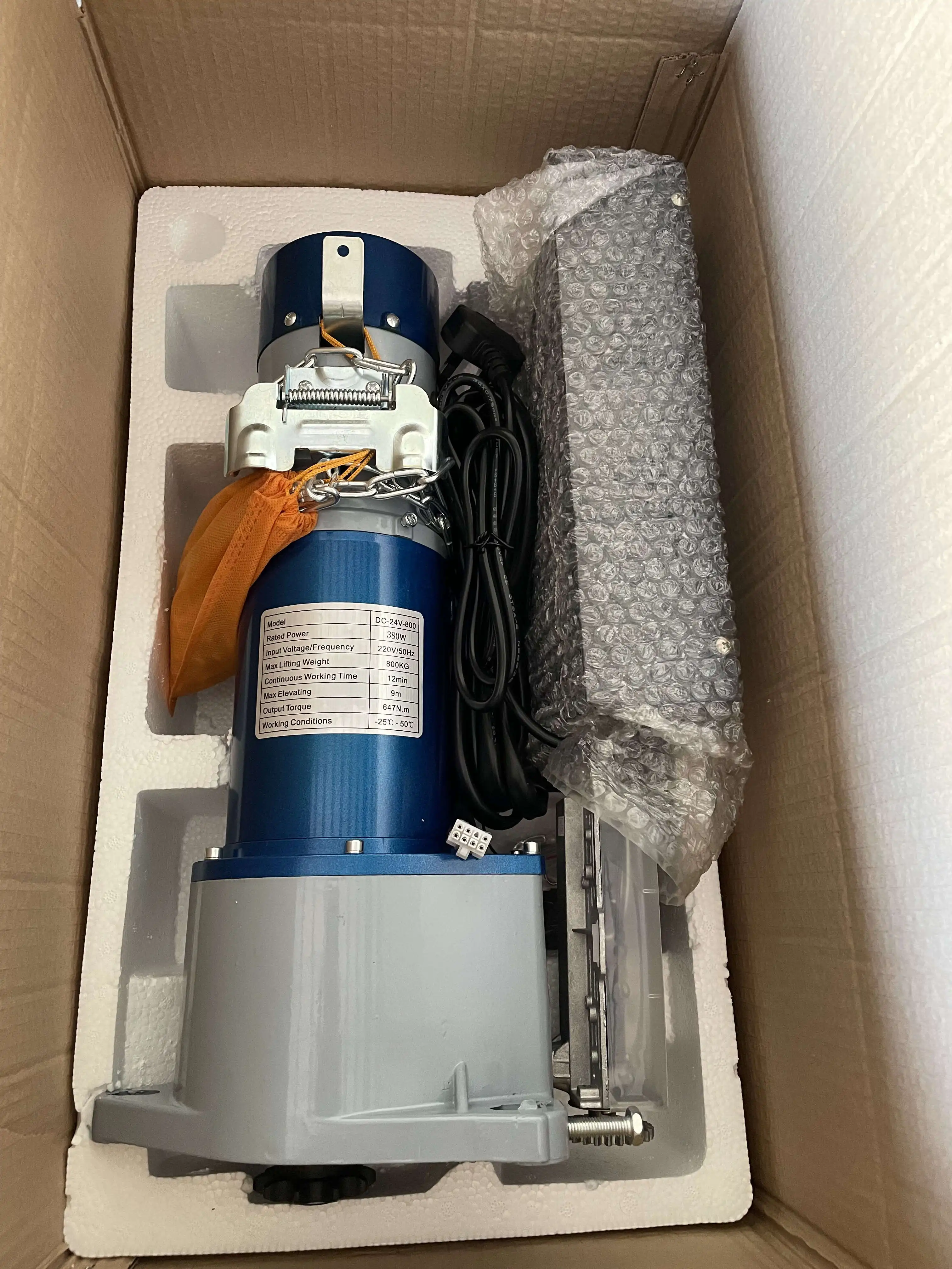 CE Fujian Big Power Stable Current UPS Remote Control Automatic Operator for Rolling Door Motor