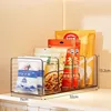 Compartmentalized Condiment Storage Rack (Ice White, 4 Compartments)