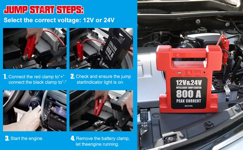 2023 Spy 12v/24v Newest Safety Multifunction Switch 28000mah Heavy