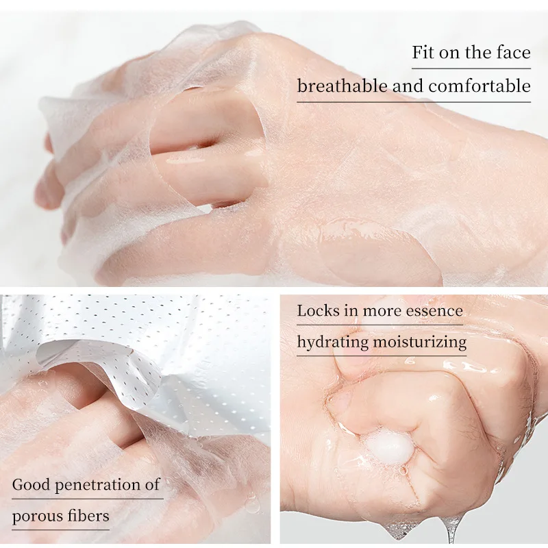 Custom Animals Sheet Masks Moisturizing Whitening Facial Animal Organic Cotton Beauty Face Mask