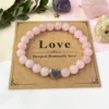 Natural  Rose quartz-Gold