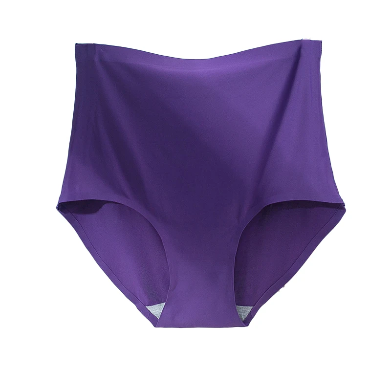 High Waisted Underwear For Women's Ice Silk Seamless Cotton Crotch Sexy Invisible Thin Style Womens Sexy Underwear_voghion.com