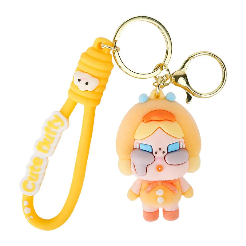 Wholesale New Crying Baby Keychain Trendy Flocking Pendant with