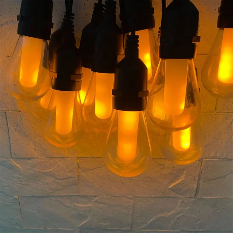 Custom Flickering Flame String Lights For Halloween Decor Outdoor Down