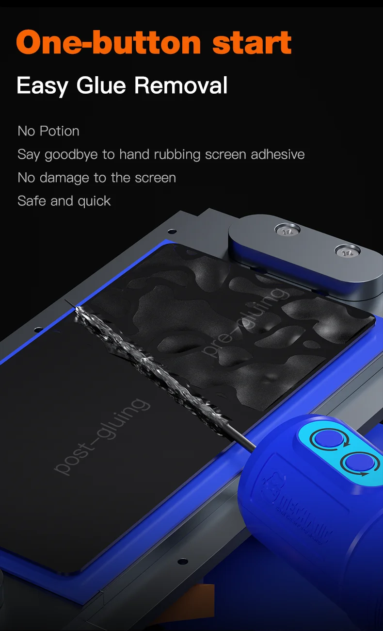 MECHANIC IR14 ET Rechargeable OCA Electric Glue Remover No Damage Phone Adhesive Cleaning Tool for Curved Screen Repair