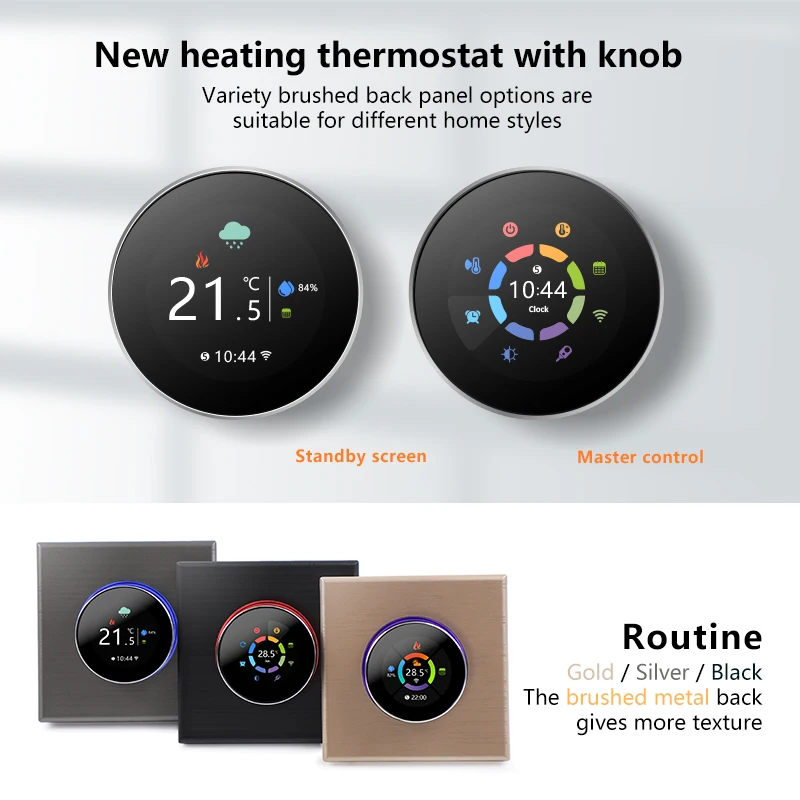 Becasmart Bht7000 Knob Thermostat Tuya Floor Heating Controller Wifi
