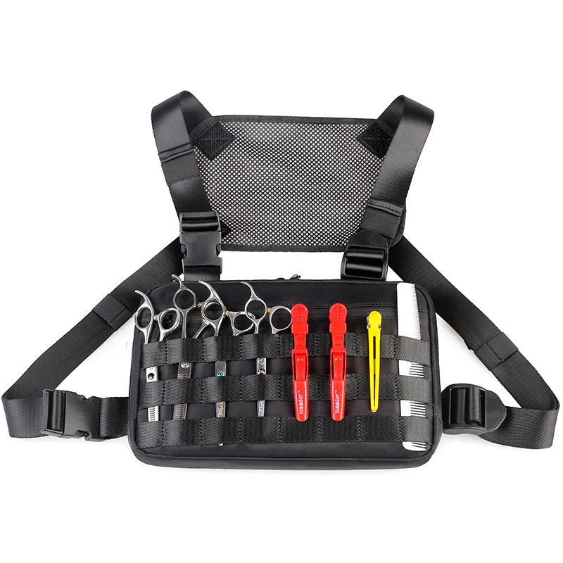 Unisex Black Fashion Chest Front Pack Pouch Holster Rig