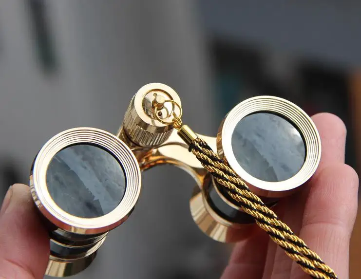 3x25 Opera Glasses Antique Telescope Binocular With Chain Buy Opera