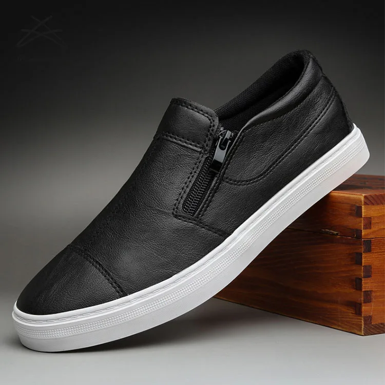 Slip-on casual leather shoes - 301638
