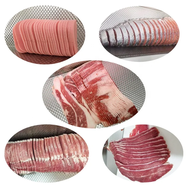 Commercial Automatic  Large Cooked Meat Slicer Fresh Salmon Steak Slicing Machine