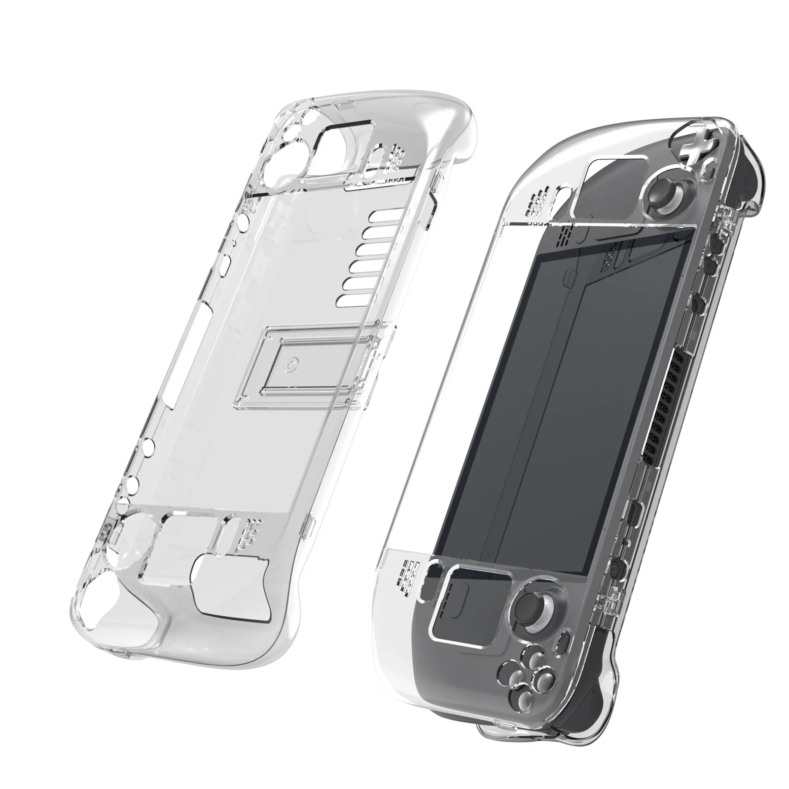 Étui de protection portable Laudtec LX382 avec étui transparent en PC anti-chute pour Steam deck  