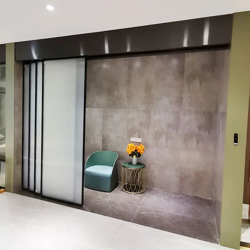 Electric WIFI APP Smart Automatic Sensor Glass Door Sliding Electric Kitchen Doors Auto Linear Magnetic Automatic Sliding Door