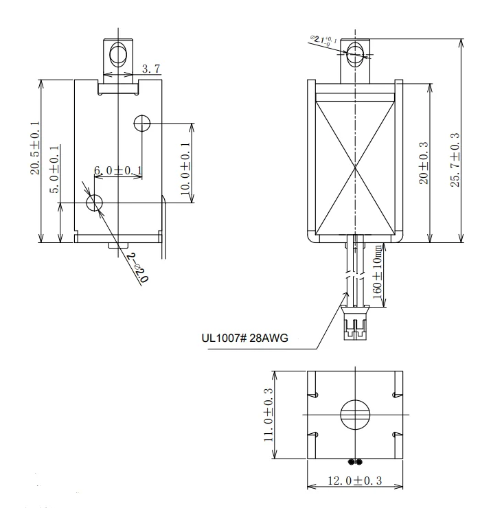 Miniature solenoid actuator DC3V micro push pull latching solenoid lock DC12V 24V bistable double coil long stroke 35mm solenoid