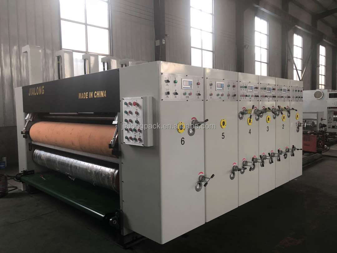 Middle Speed 4 Colors Corrugated Carton Fully Automatic Flexo Printer ...