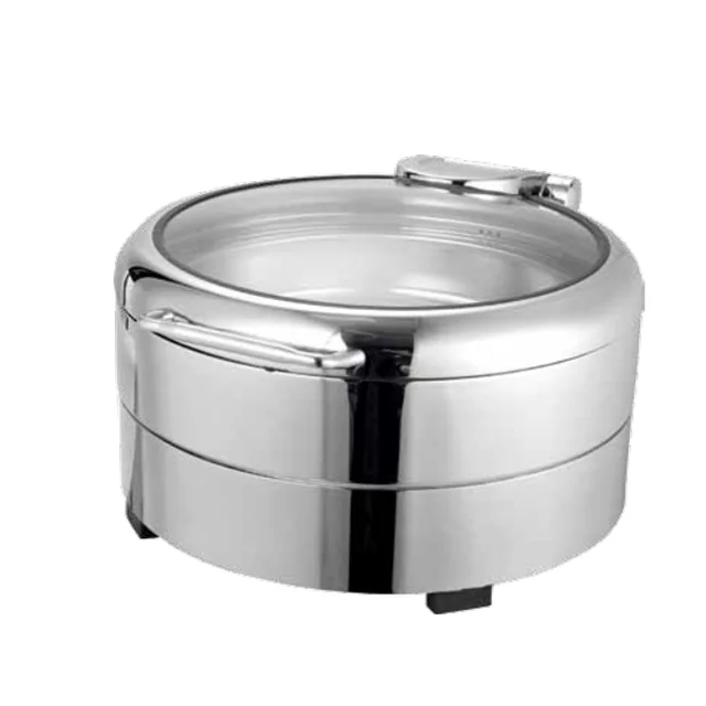 Glass Surrounding Chaffing Dish With Handles Buffet Portable Food Warmer Buy Fujian Glass