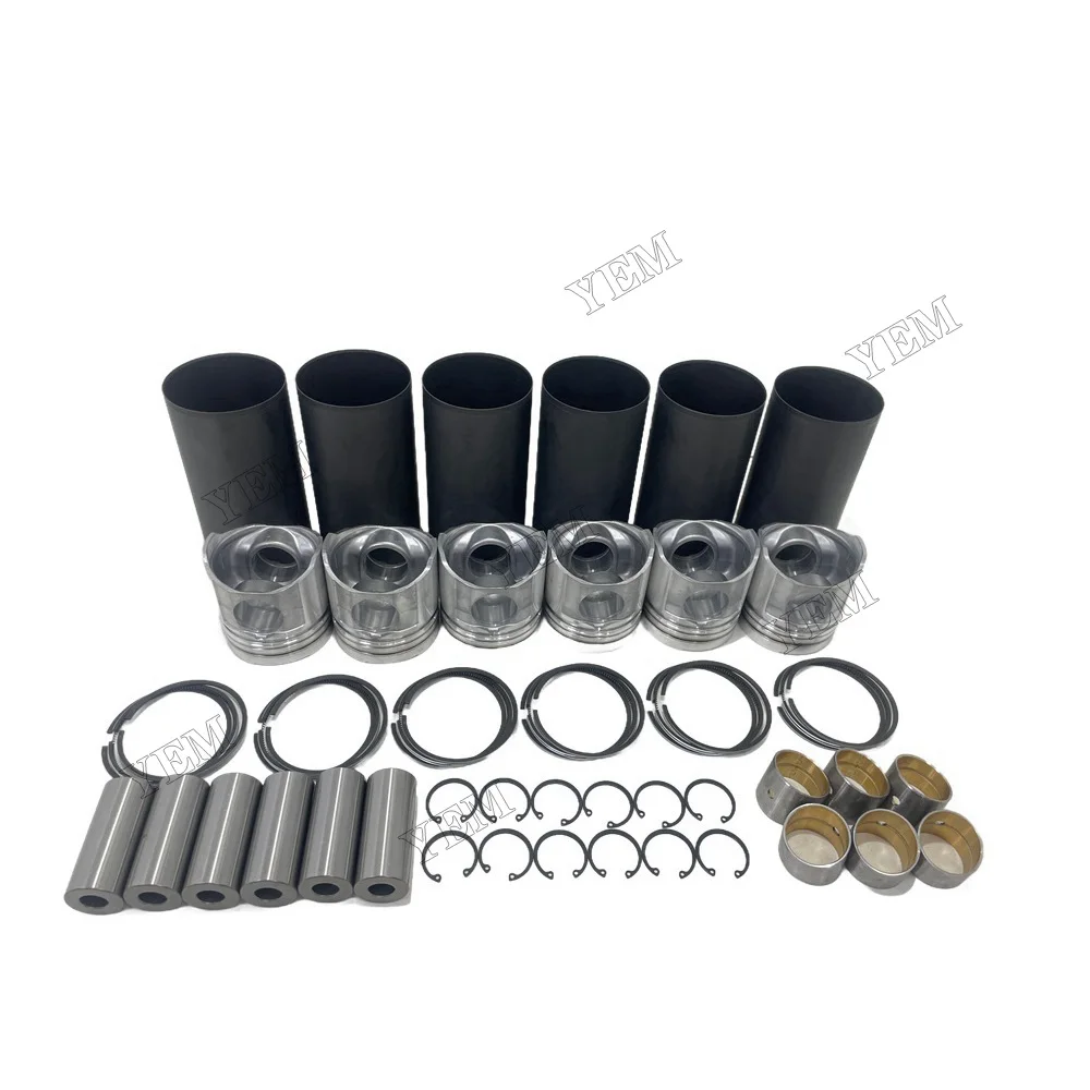 6D108 Cylinder Liner Kit Fits for Komatsu Industrial Engine Parts 6