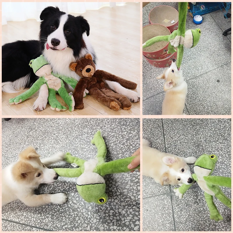 Indestructible Dog Chew Toys Frogbear Tough Teddy Bear