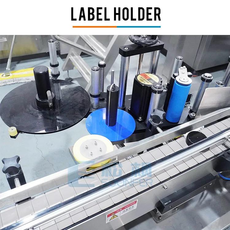 Easy Operate Auto Snus Jar Bottle Wrap Around Sticker Labeling Machine