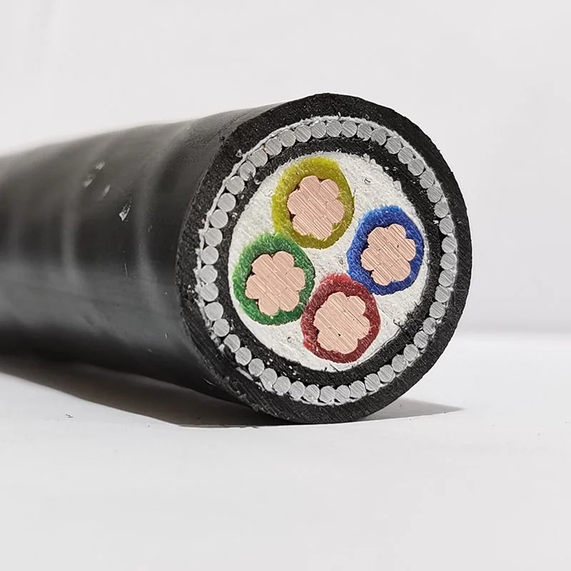 185 Sq mm 240 Sq mm 3 Core 4 Copper Underground Steel Wire Armoured Electrical Power Cables for Construction Use Low Voltage