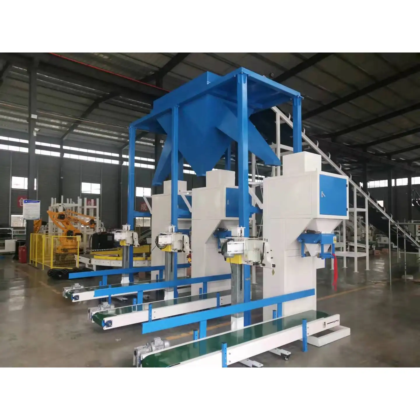 Automated Rice Bulk Robotic Arm Integrated Rice Packer 25kg CE Certified Fully Automated ...