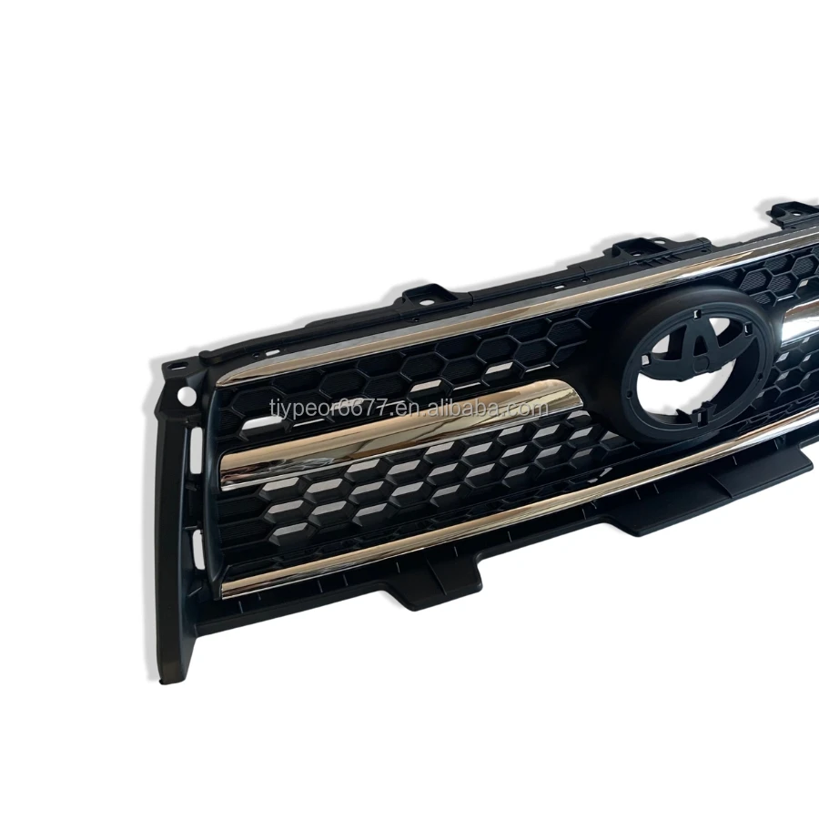 product tiypeor replacement grille assembly for 2009 2012 toyota rav4 base sport front bumper upper grille  bright stripe plating-3