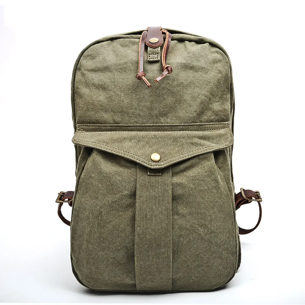 in stock  canvas backpack retro college school bag college large capacity travel bag for men