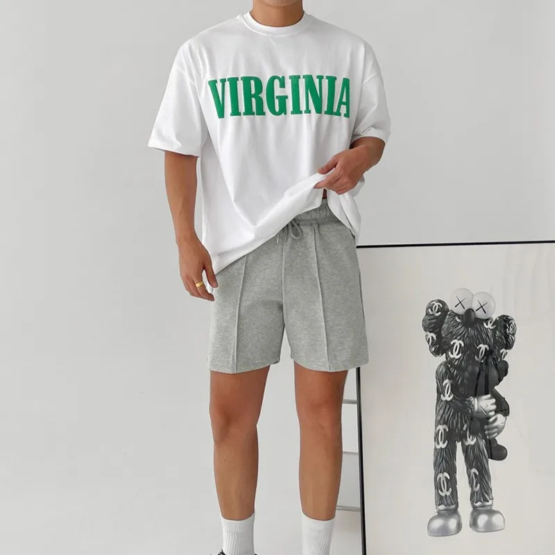 Wholesale Custom Heavy Weight Drawstring Summer Street Wear Loose Men Casual Jogger Shorts719_voghion.com