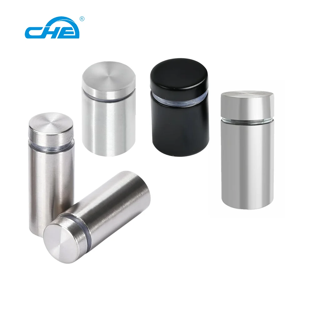 Factory Price Stainless Steel Wall Spacers Acrylic Glass Spacer Threaded Sign Standoff For Glass Panel Screw Advertising Sign