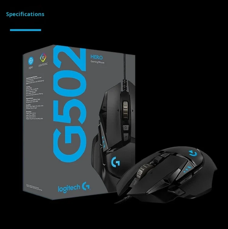 Fully Upgraded for Logitech G502 Hero Wired Gaming Mouse with 16000Dpi RGB Lighting Righ aperçu 3