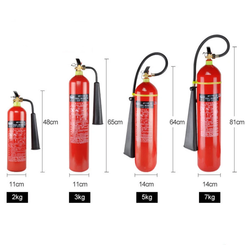2kg/3kg/5kg Co2 Fire Extinguisher With Gas Caritrdge Hot Sale Super