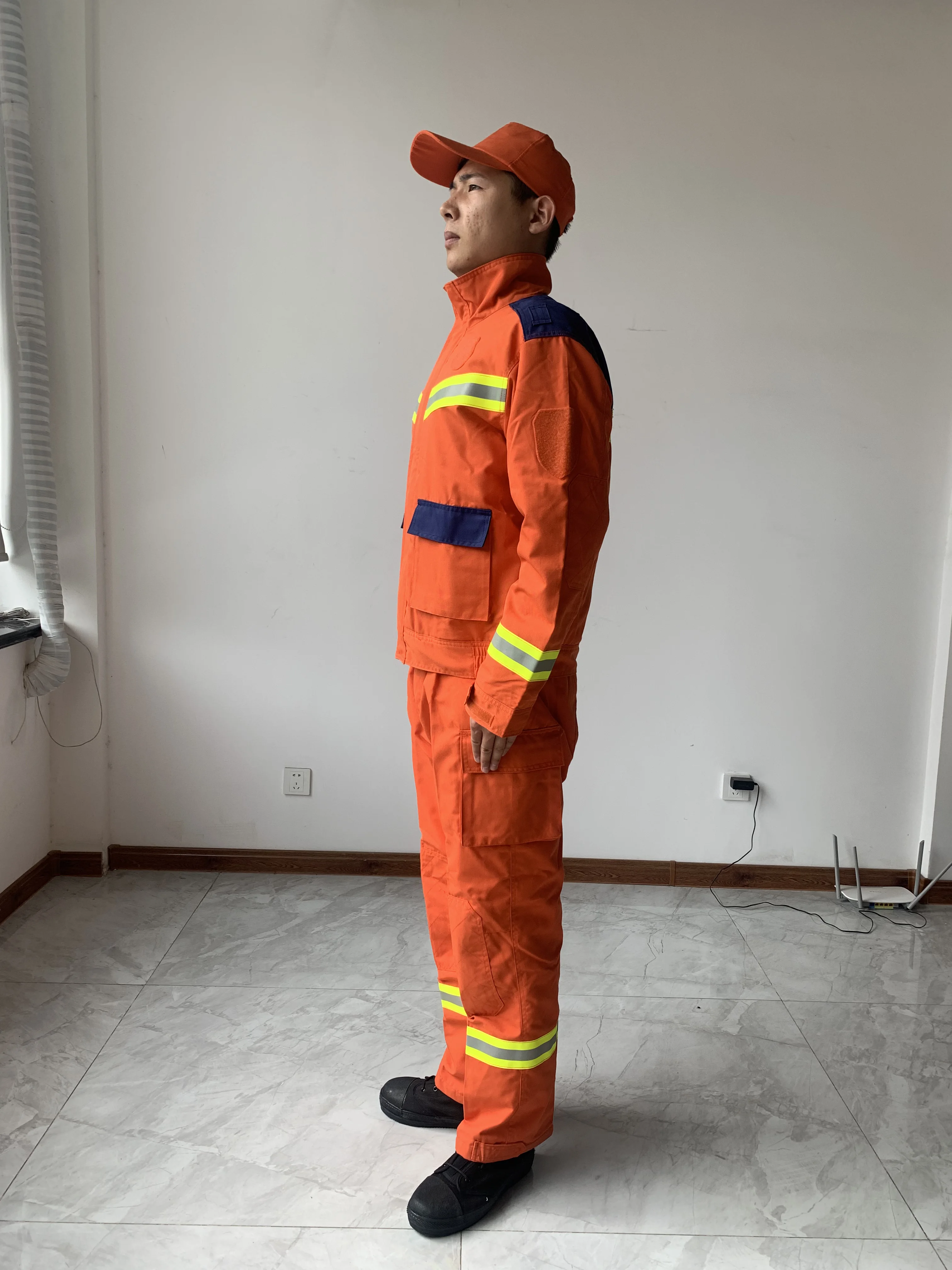 【ラスト1台】消防マニア救助救急オレンジトップス防火 衣 服レスキューラジコン 消防吏員用防火服 デュアルファイン 消防マニア 救助 救急 オレンジ