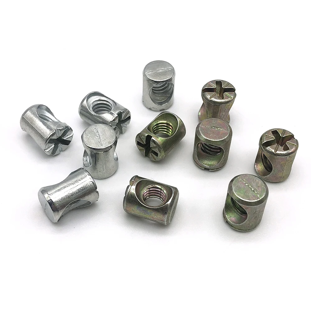 M6 Pernos De Barril, Pernos De Cruz, Tuerca De Ranura Para Muebl Para Camas, Cunas, Sillas - China Tuerca De Muebl, Muebl La Tuerca Para Camas Cuna Sillas