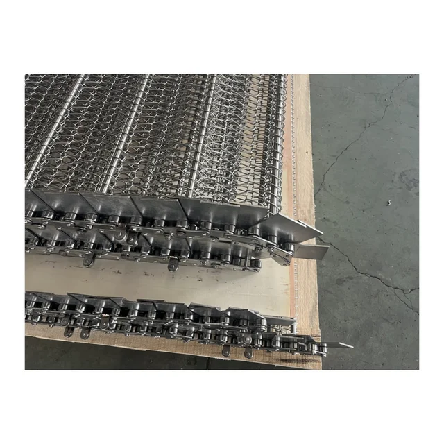 Metal Wire Mesh Belt Food Grade Stainless Steel Conveyor Belt Manufacturer Woven Corrosion Resistance Woven Mesh Belt 6
