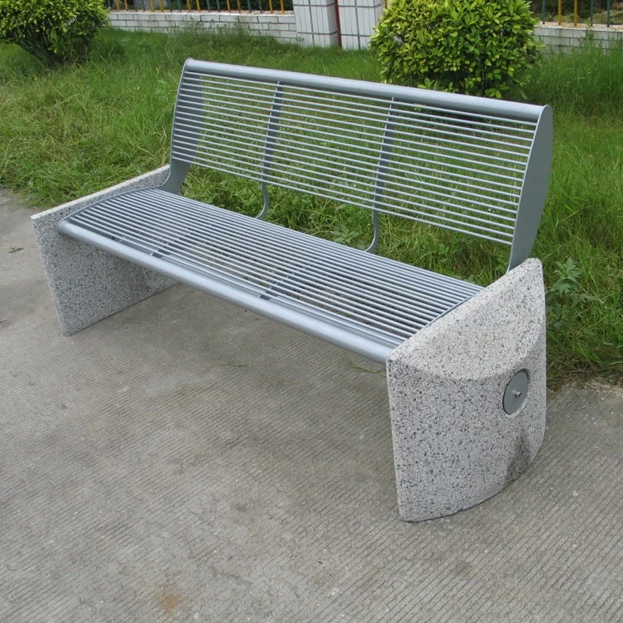 頑丈な金属製の公園のベンチ 石付きの鉄製のストリートベンチは屋外の金属製の銀行をサポートしています Buy 屋外金属の銀行 鉄ストリートベンチ 金属 公園ベンチ販売 Product On Alibaba Com