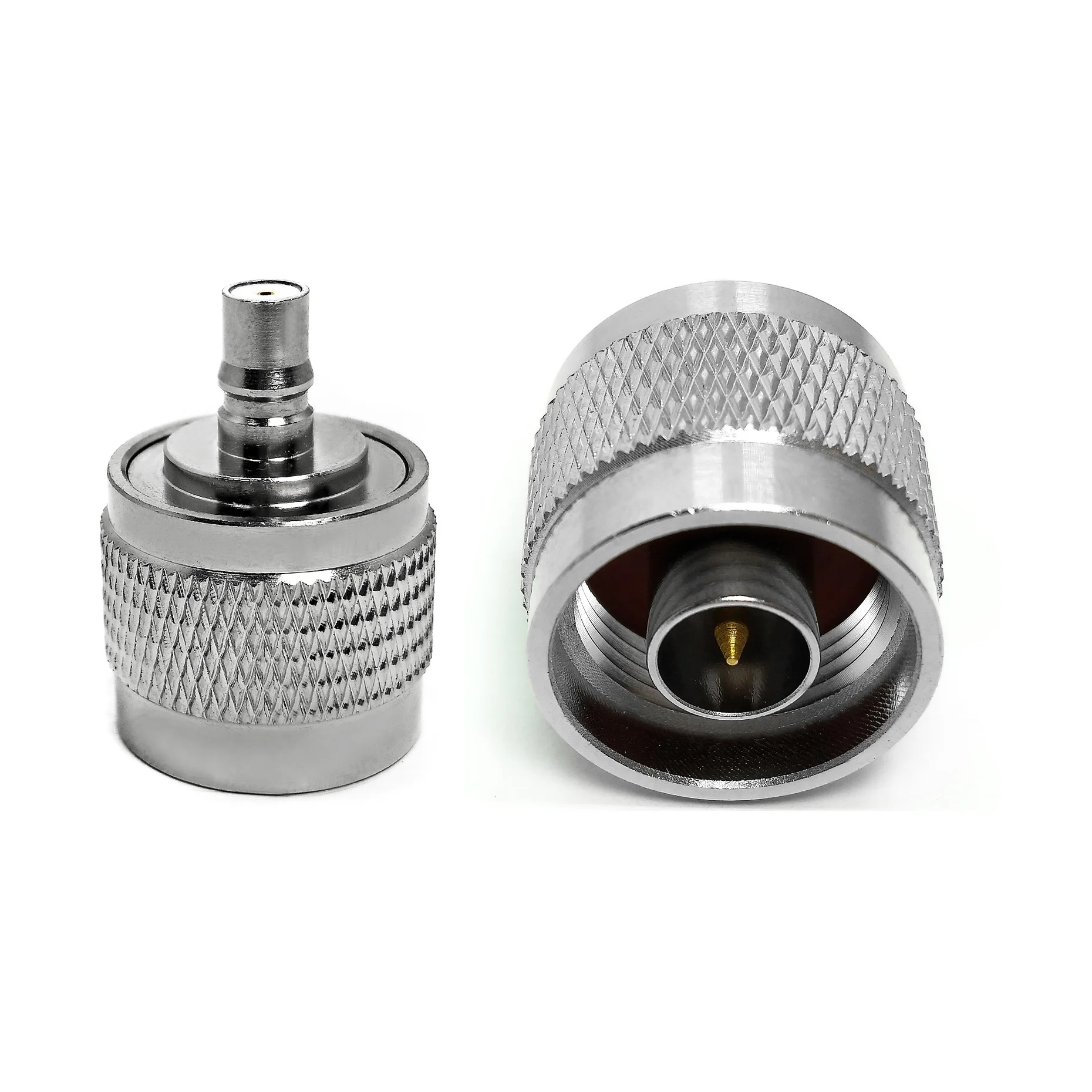 N to QMA Coaxial Connector N male plug to QMA female jack nickel plated brass 50ohm RF adapter