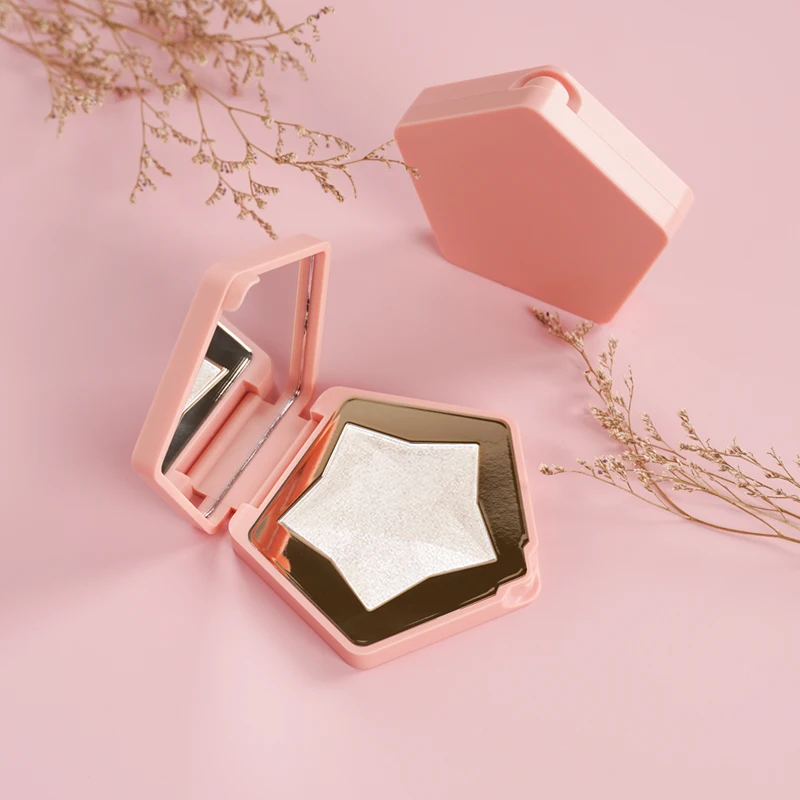 
 ОЕМ порошок блеск один мерцающий хайлайтер макияж веган частная этикетка пигмент хайлайтер палитра цвета без логотипа  