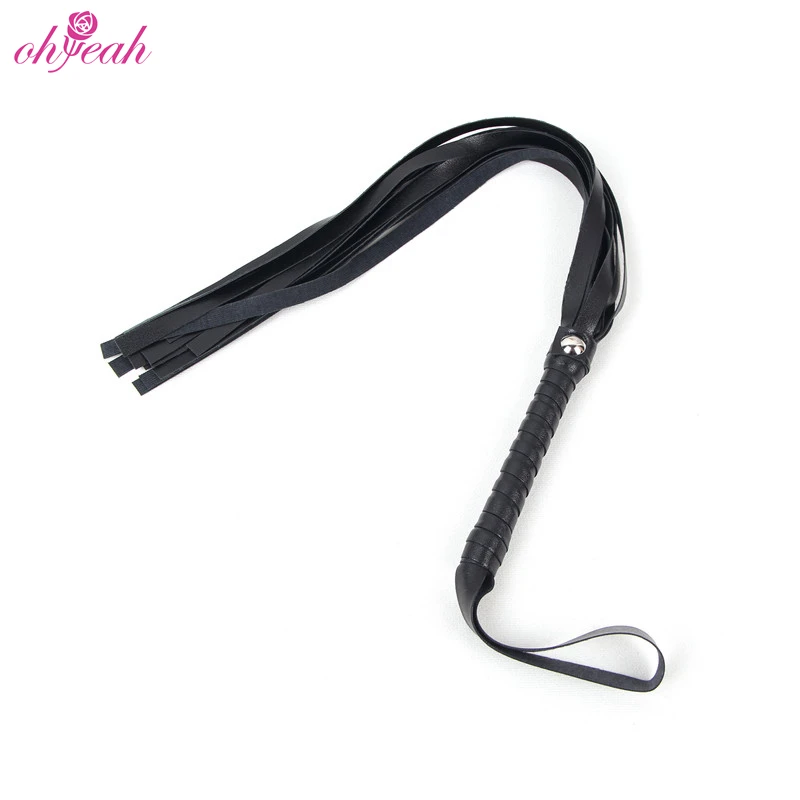 Wholesale in Stock Dominatrix Flogger Braided Sex Bdsm Spanking Leather Whip