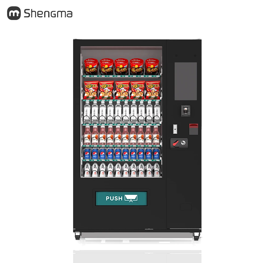 Commercial Greece Automatic Vending Machine Selling Groceries Cigarettes Snacks Cosmetics Vending Machine Gsm