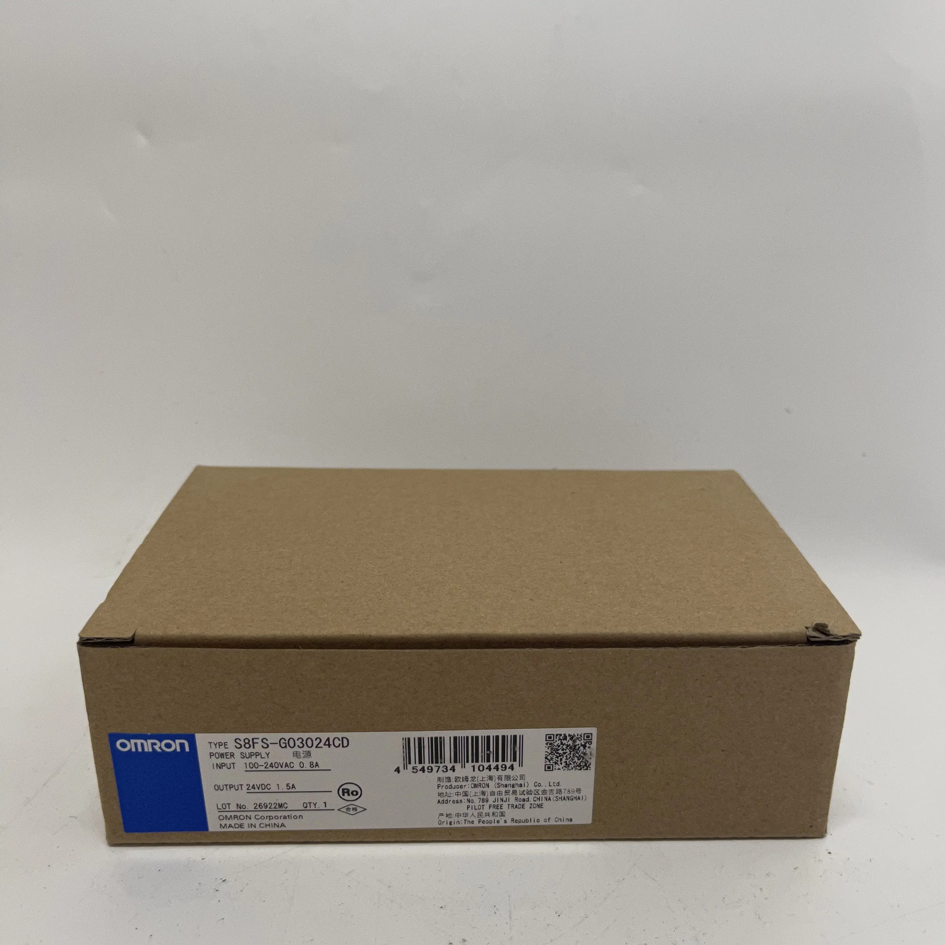 Omron Switching Power Supply S8FS-G03024CD Omron Switching Power Supply S8FS-G03024CD