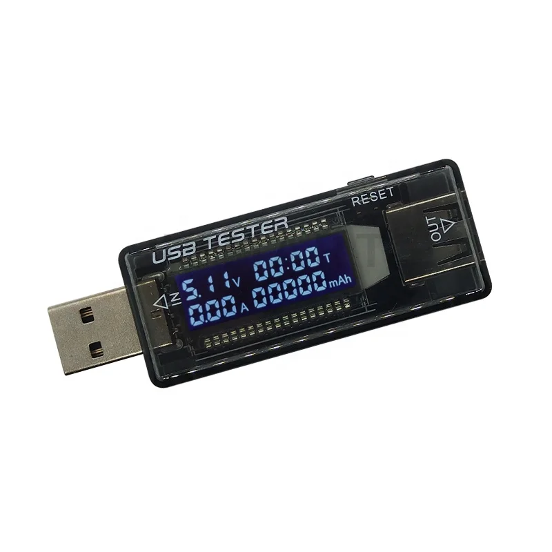 Digital USB Charging Current Voltage Tester Detector Battery Capacity Meter ND 