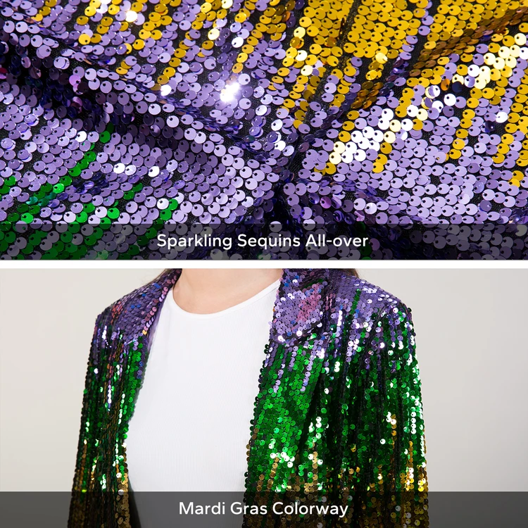 mardi gras sequin jackets