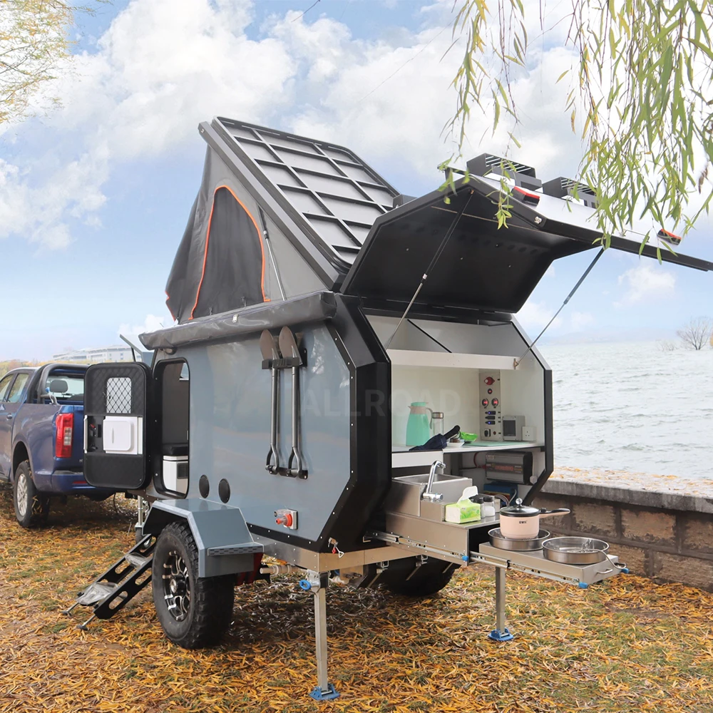 2023 Best Sale Small Camper Trailer Tent Trailer With External Slide