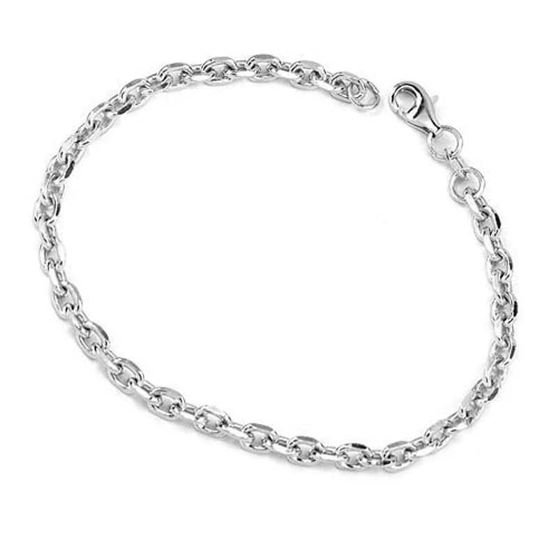 Silver chain bracelet mini curved hearts - L'Atelier d'Amaya
