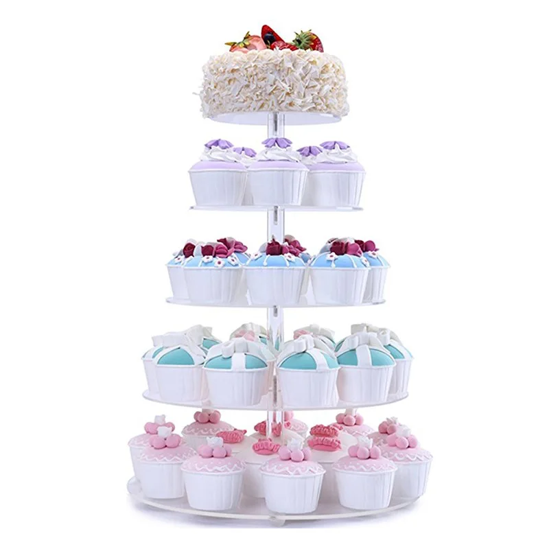 Custom Metal Round Table Displays Wedding Catering Display Platter Cake