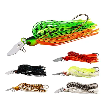 Palmer 100mm 17g chatterbait fishing lure bladed jig buzz bait chatter bait silicone skirting lures bass jigs spinnerbait
