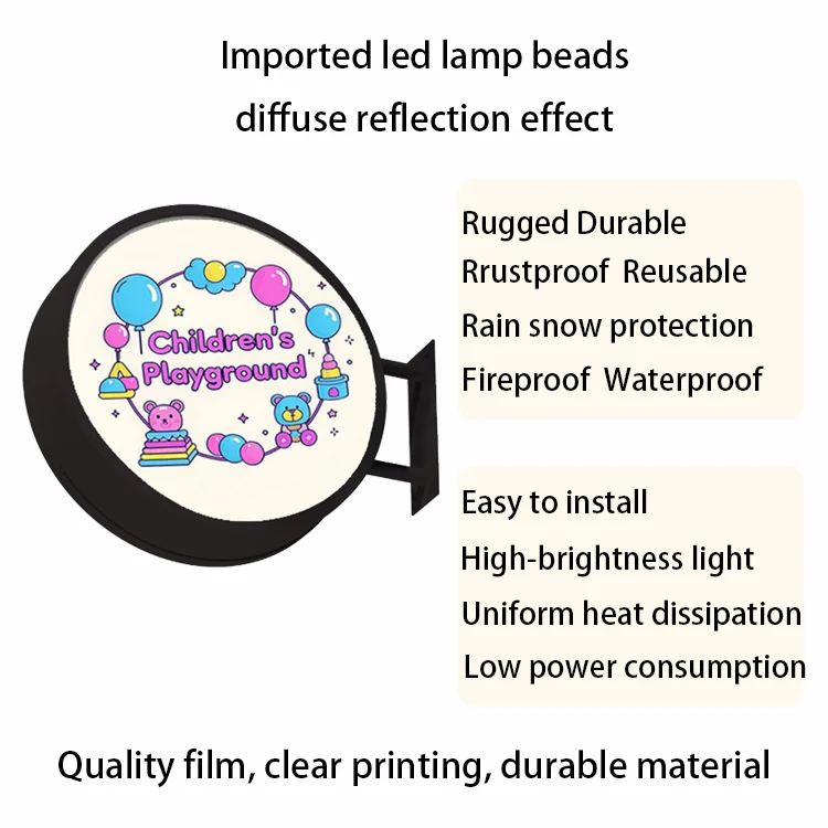Custom Automatic Switch Outdoor Rolling Circular Caja De Luz Publicidad Wall Light Boxes Led Frame Display Rolling Light Box details