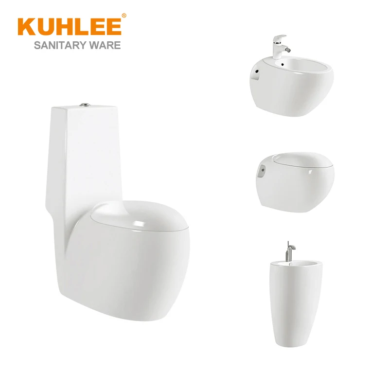 China New Special Design Bathroom Suite Sanitary Ware Set One Piece Toilet Bowl Set With Sink Bidet