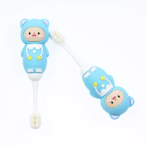Bebe Toothbrush New Wholesale Little Bear Protect Sensitive Tooth Brush Infant Super Fine Brisltes PET Box Packing